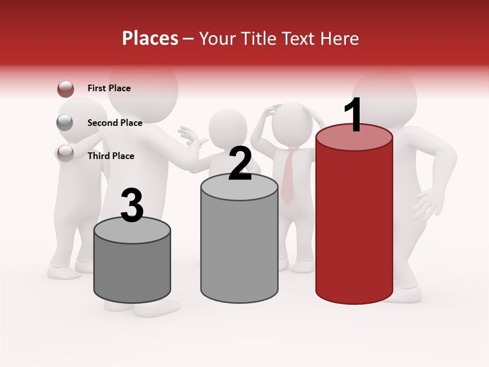 Standing Explaining Company PowerPoint Template