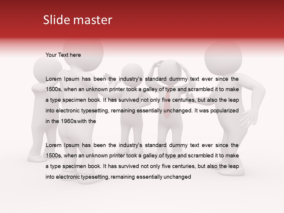 Standing Explaining Company PowerPoint Template