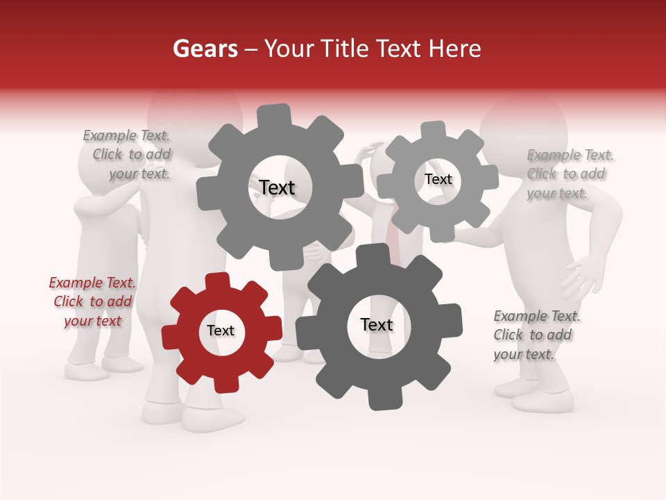 Standing Explaining Company PowerPoint Template