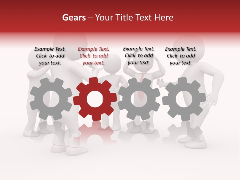 Standing Explaining Company PowerPoint Template