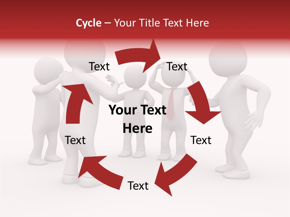 Standing Explaining Company PowerPoint Template