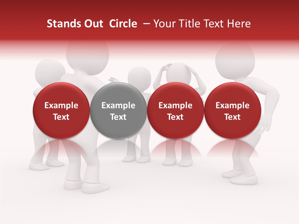 Standing Explaining Company PowerPoint Template