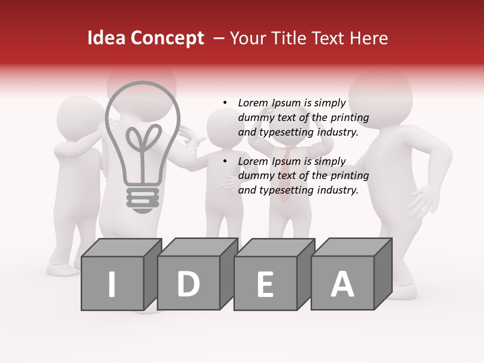 Standing Explaining Company PowerPoint Template