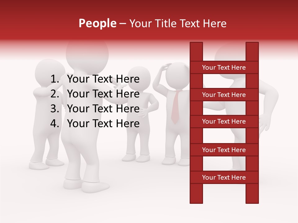 Standing Explaining Company PowerPoint Template