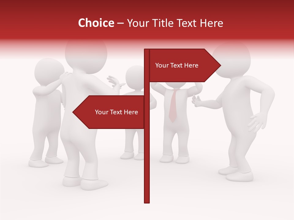 Standing Explaining Company PowerPoint Template