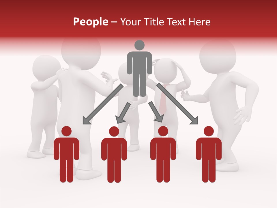 Standing Explaining Company PowerPoint Template