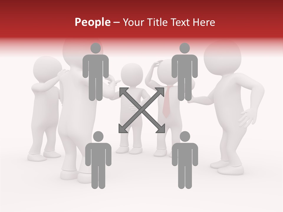 Standing Explaining Company PowerPoint Template