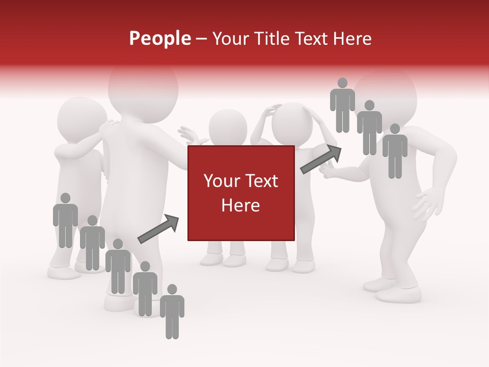 Standing Explaining Company PowerPoint Template