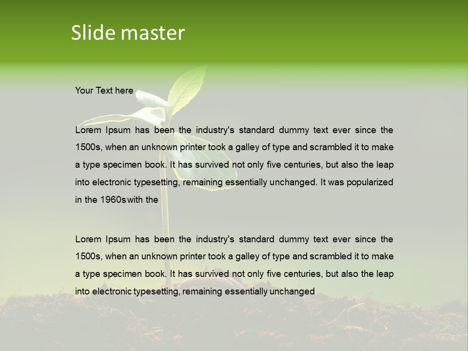 Root Seed Gardening PowerPoint Template