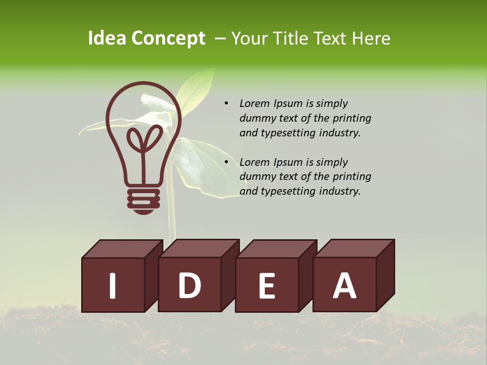 Root Seed Gardening PowerPoint Template