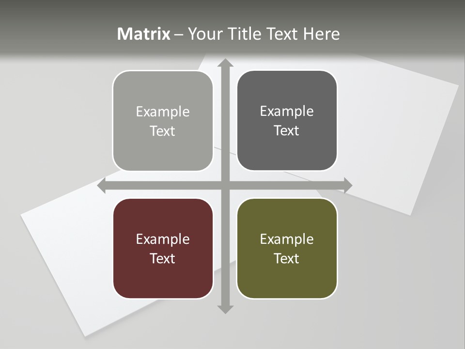 Namecard Contact Blank PowerPoint Template