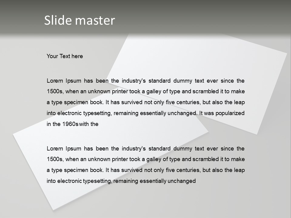 Namecard Contact Blank PowerPoint Template