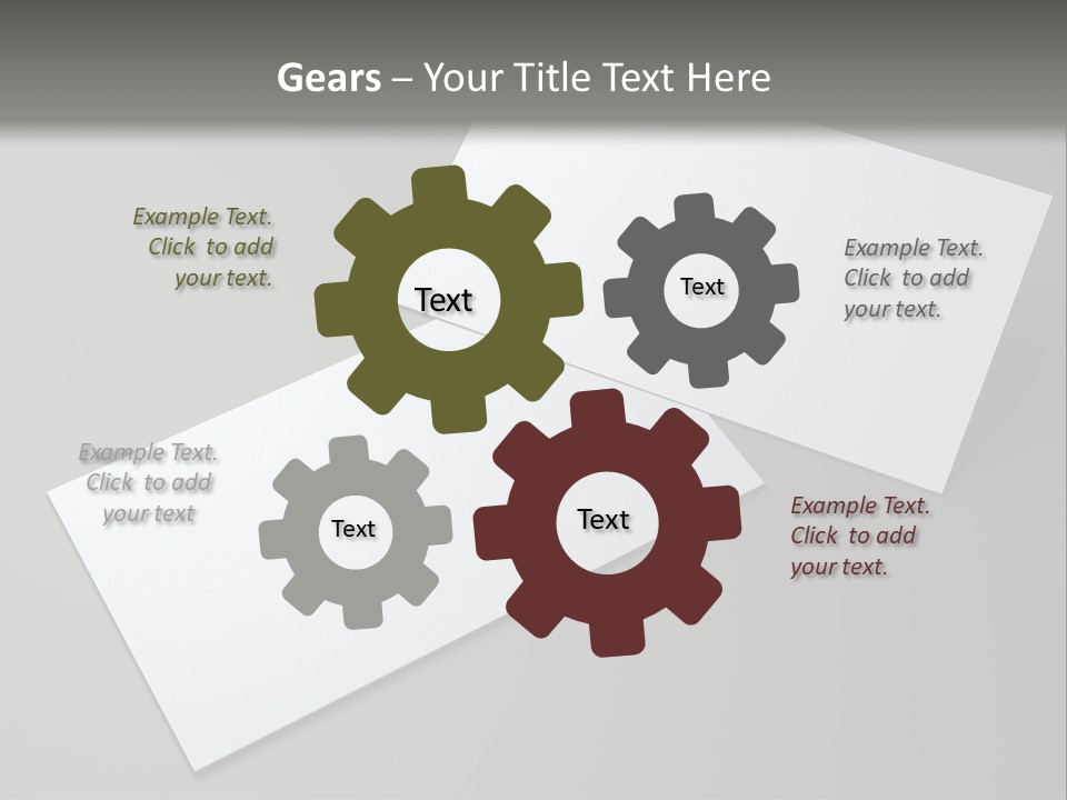 Namecard Contact Blank PowerPoint Template