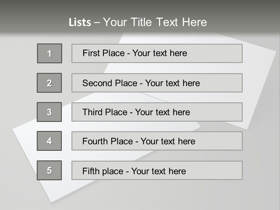 Namecard Contact Blank PowerPoint Template