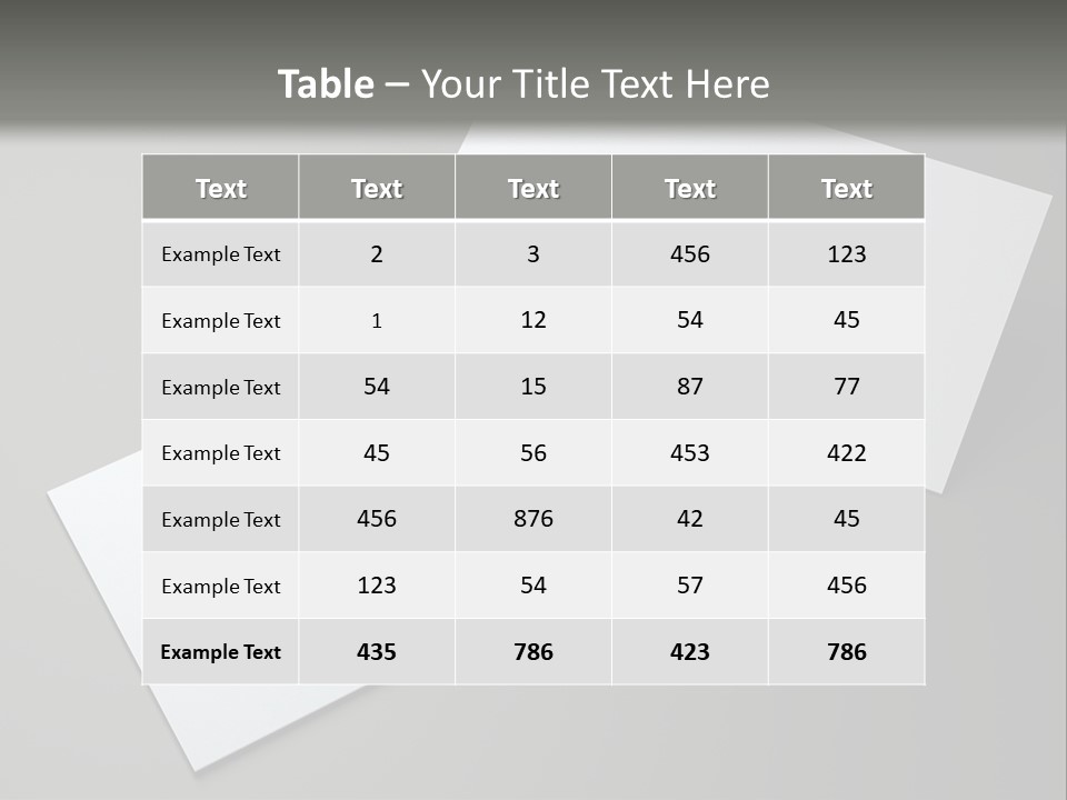 Namecard Contact Blank PowerPoint Template