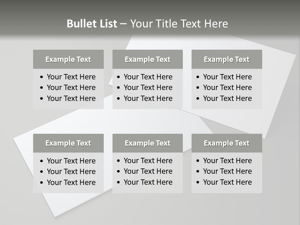 Namecard Contact Blank PowerPoint Template