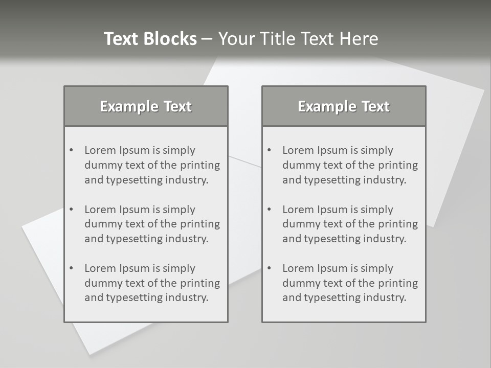 Namecard Contact Blank PowerPoint Template