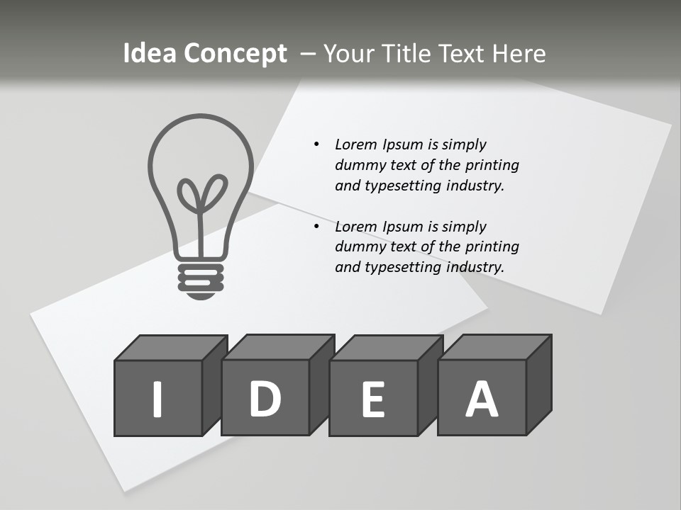 Namecard Contact Blank PowerPoint Template
