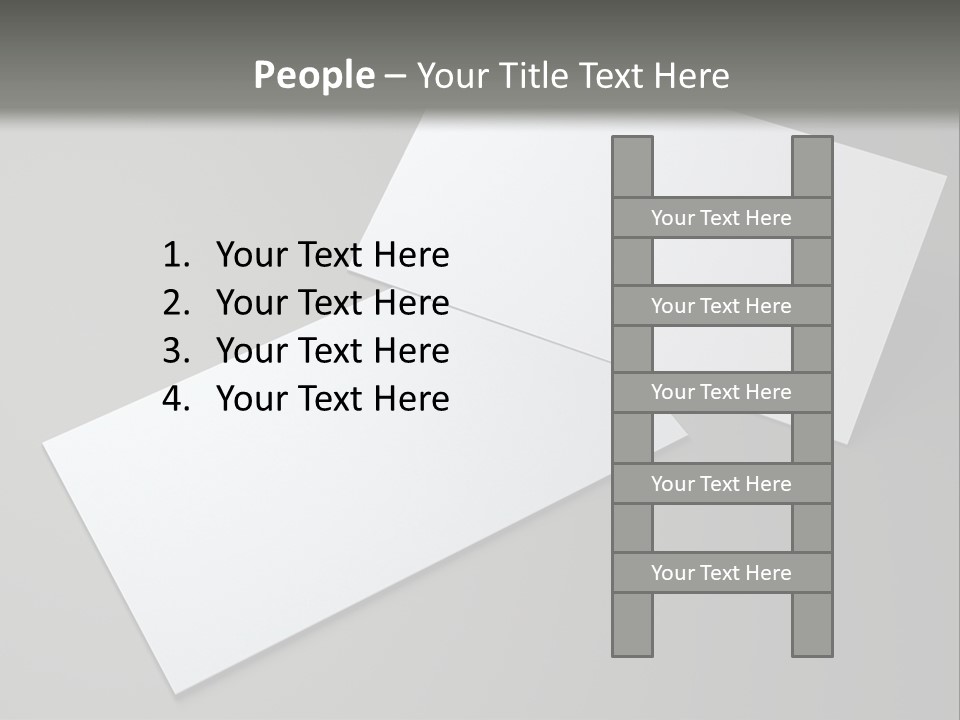 Namecard Contact Blank PowerPoint Template