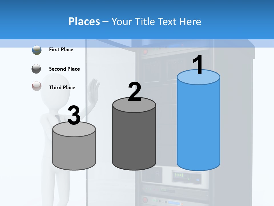 Tower Render Glass PowerPoint Template