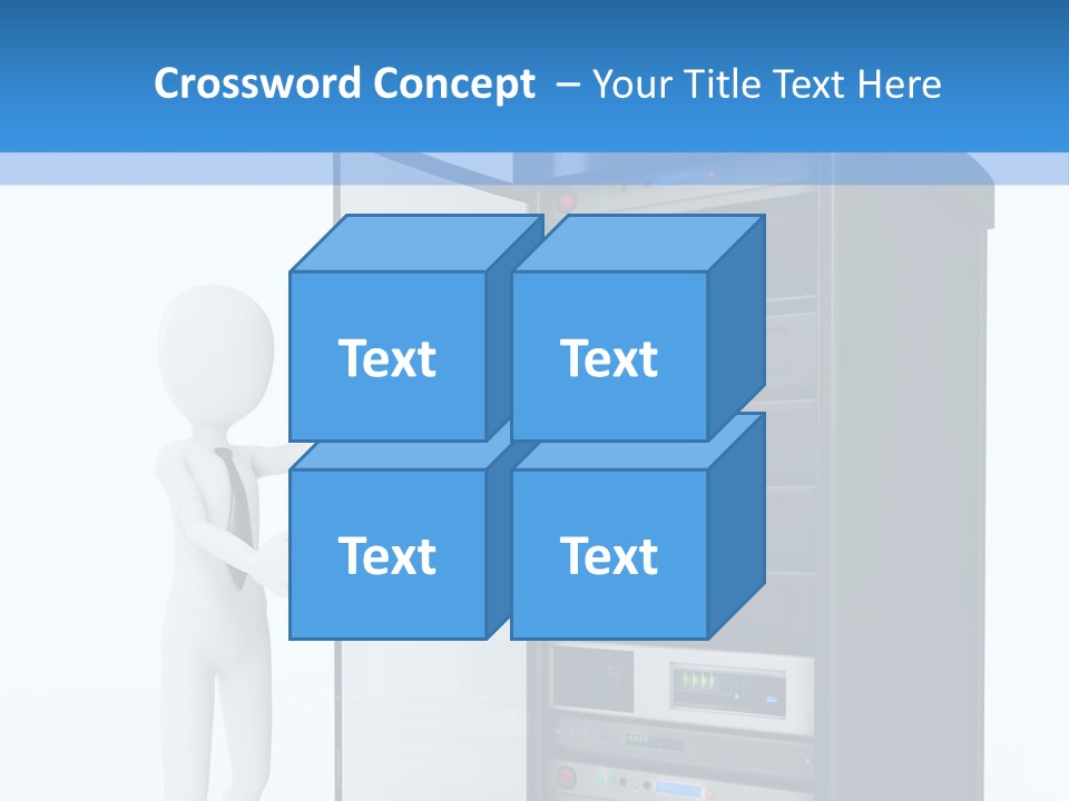 Tower Render Glass PowerPoint Template