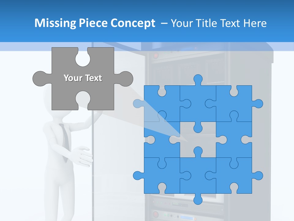 Tower Render Glass PowerPoint Template