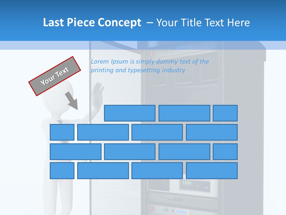 Tower Render Glass PowerPoint Template