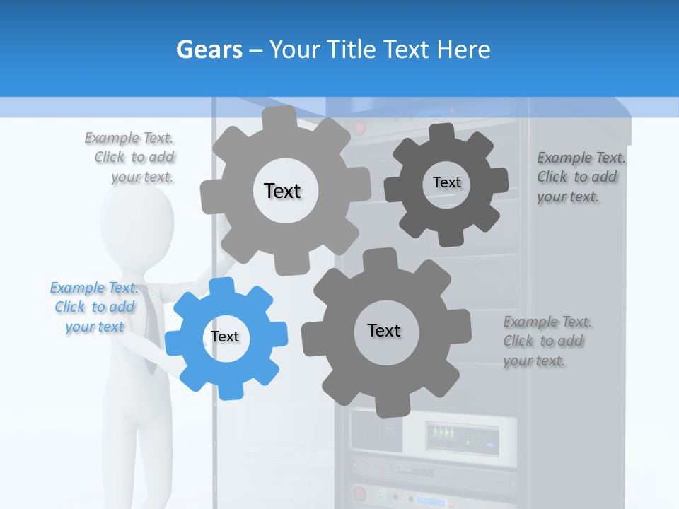 Tower Render Glass PowerPoint Template