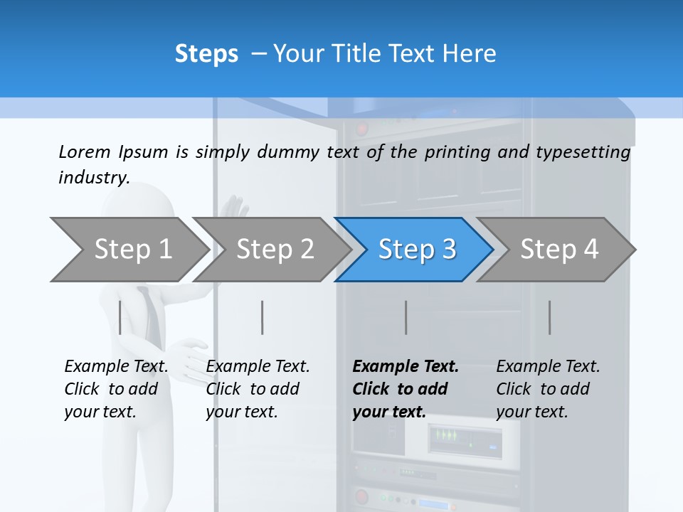 Tower Render Glass PowerPoint Template