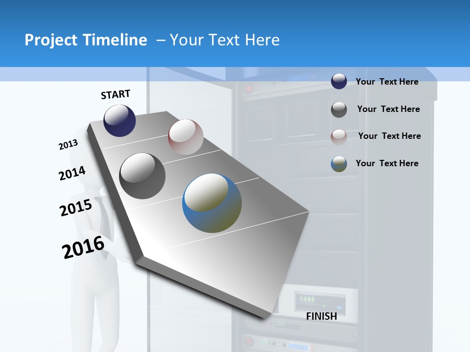 Tower Render Glass PowerPoint Template