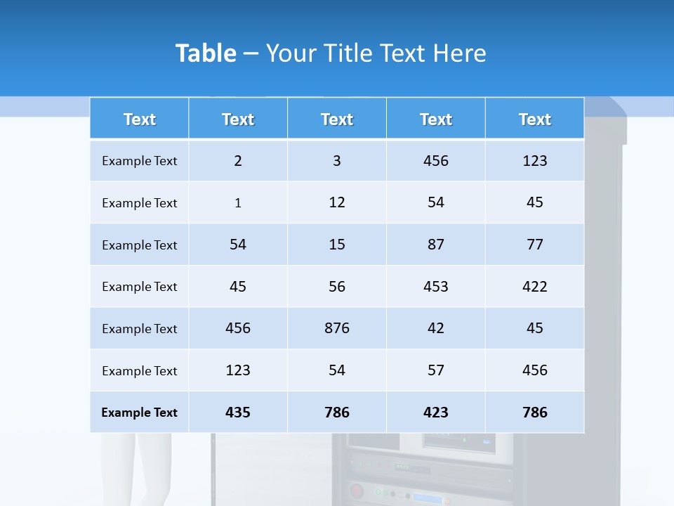 Tower Render Glass PowerPoint Template