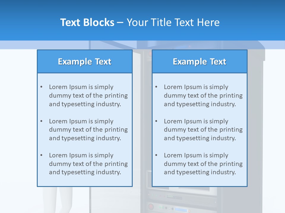 Tower Render Glass PowerPoint Template