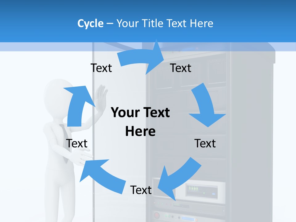 Tower Render Glass PowerPoint Template