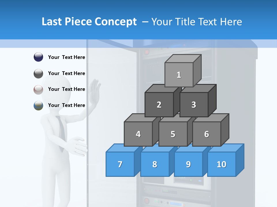 Tower Render Glass PowerPoint Template