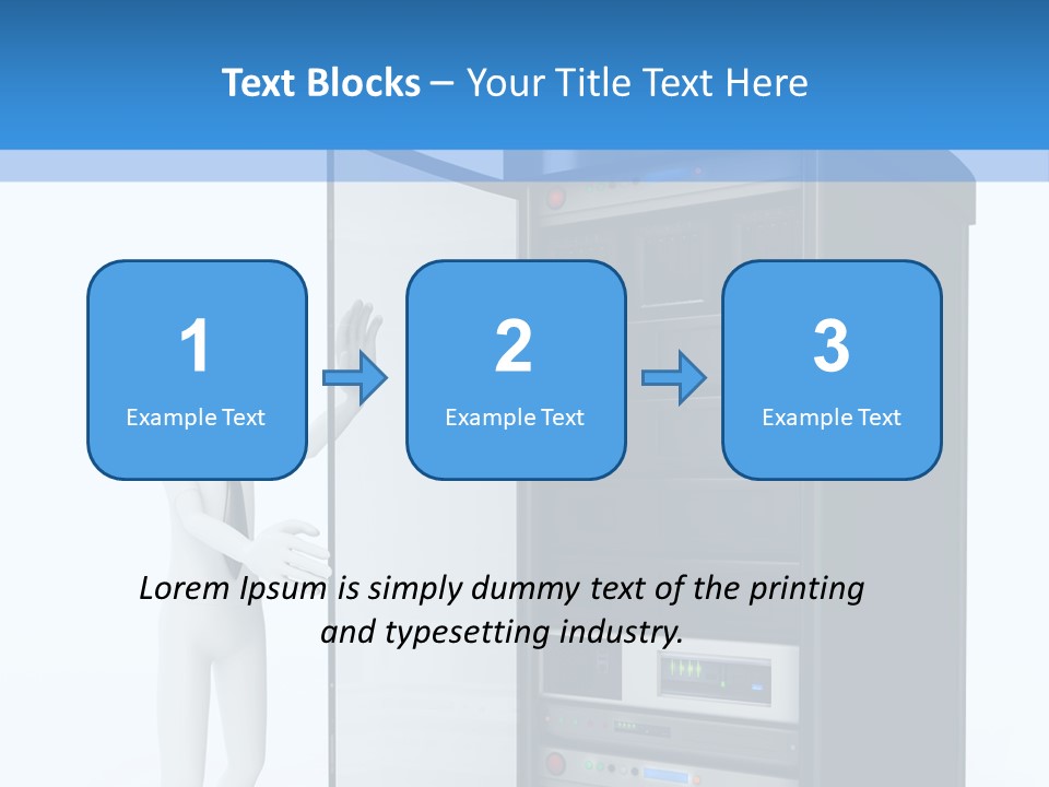 Tower Render Glass PowerPoint Template