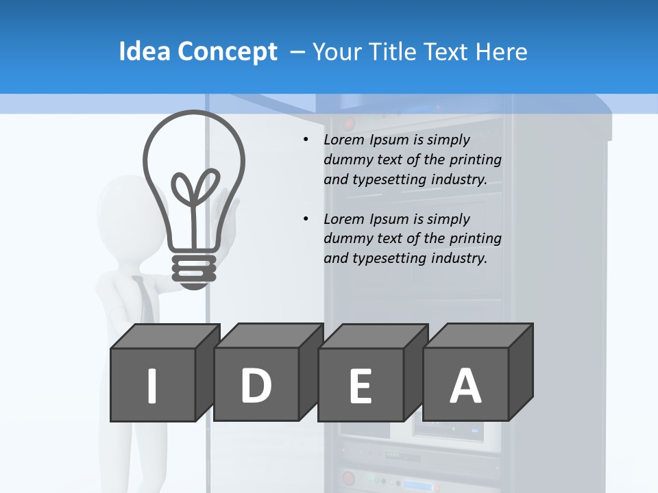 Tower Render Glass PowerPoint Template