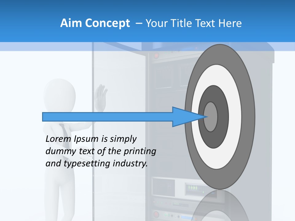 Tower Render Glass PowerPoint Template