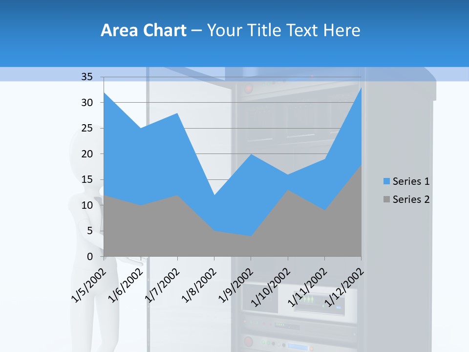 Tower Render Glass PowerPoint Template