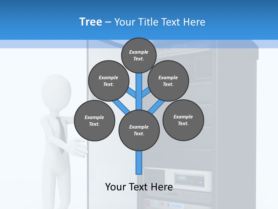 Tower Render Glass PowerPoint Template