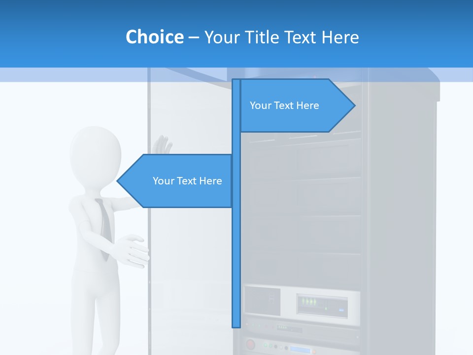 Tower Render Glass PowerPoint Template