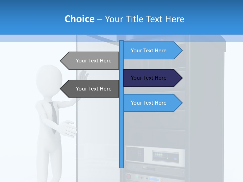 Tower Render Glass PowerPoint Template