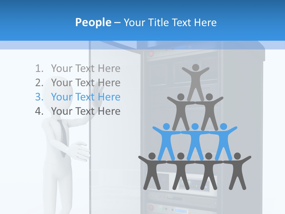 Tower Render Glass PowerPoint Template