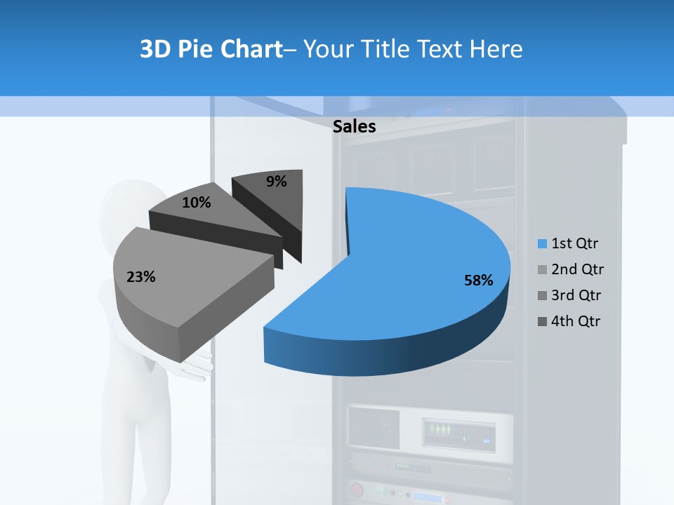 Tower Render Glass PowerPoint Template