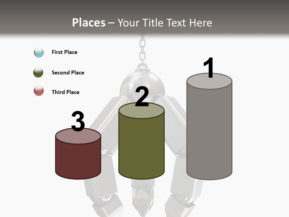 Background Steel Isolated PowerPoint Template