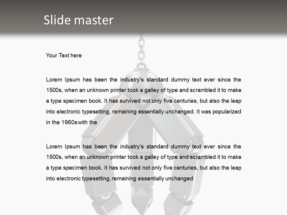 Background Steel Isolated PowerPoint Template