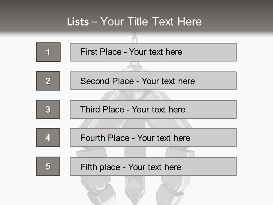 Background Steel Isolated PowerPoint Template