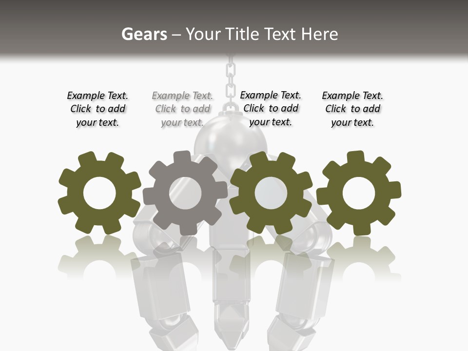 Background Steel Isolated PowerPoint Template