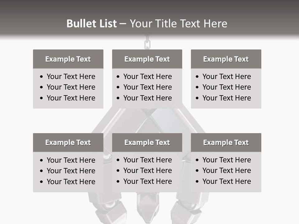 Background Steel Isolated PowerPoint Template