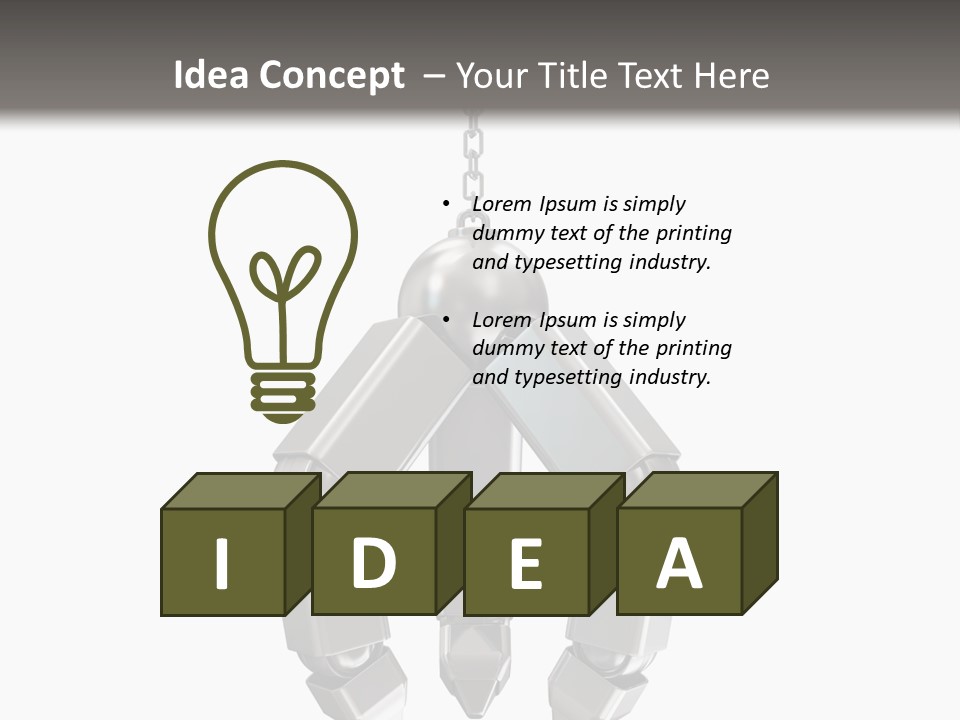 Background Steel Isolated PowerPoint Template