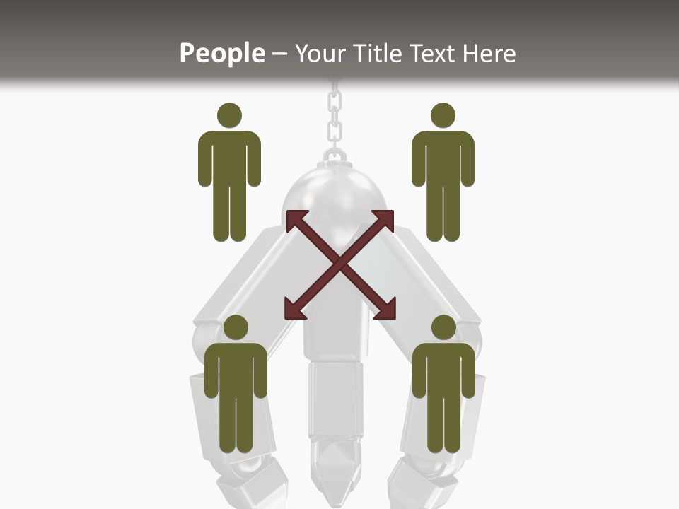 Background Steel Isolated PowerPoint Template